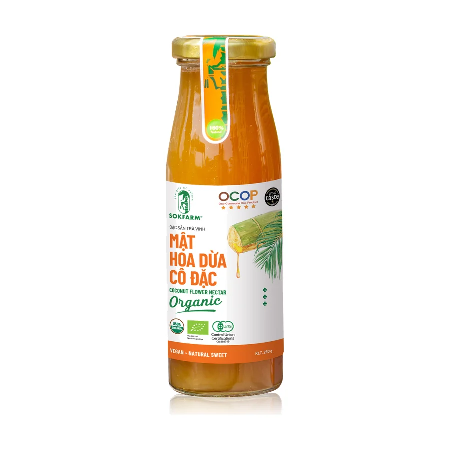 Chai mật hoa dừa cô đặc