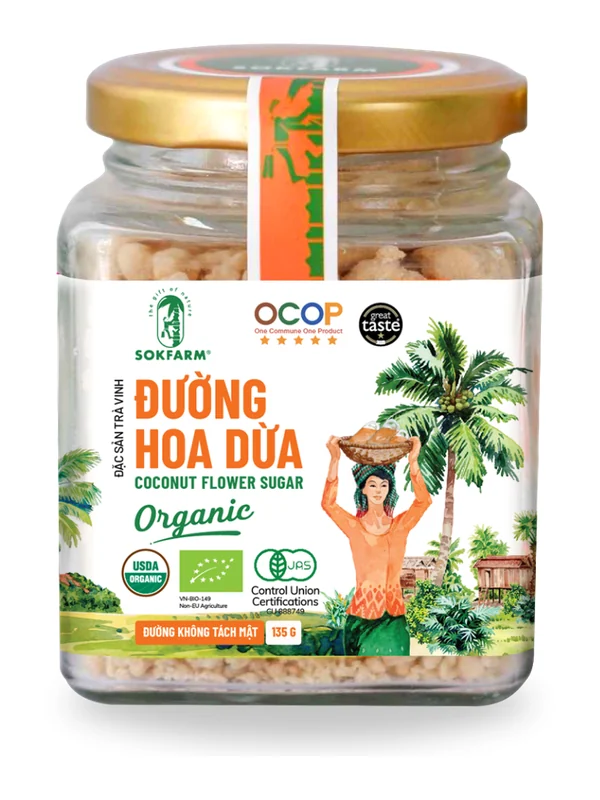 Hũ đường hoa dừa Sokfarm 135 g