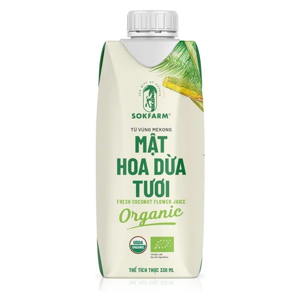 Mật hoa dừa tươi Organic 330ml - UHT Single