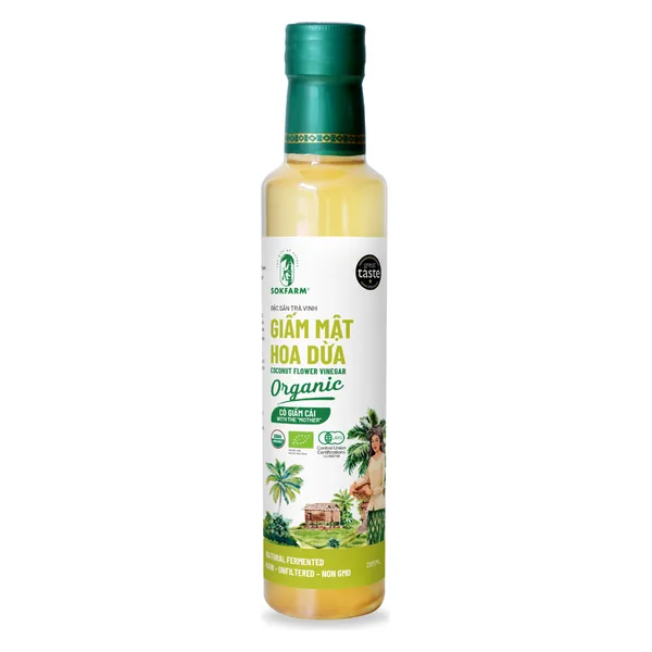 Giấm mật hoa dừa organic