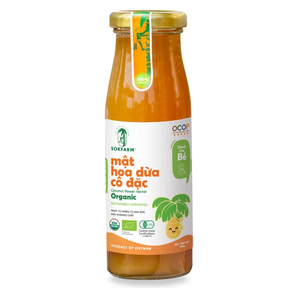 Mật hoa dừa cô đặc organic cho bé