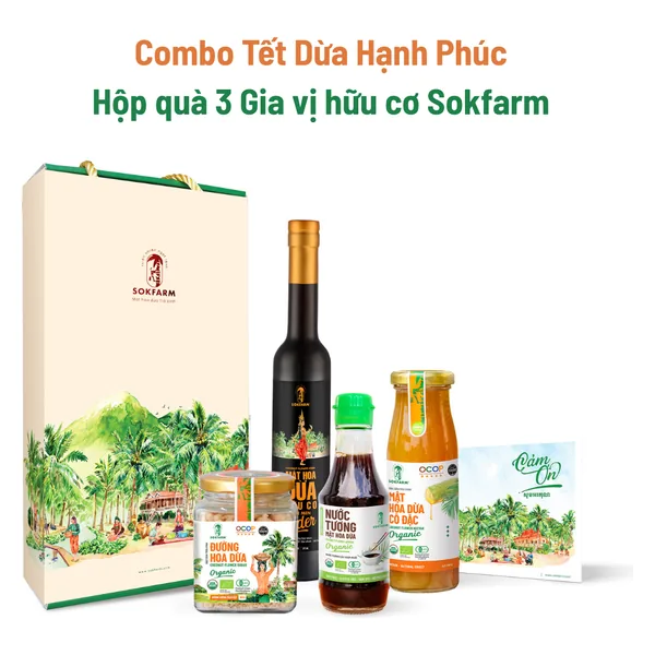[Combo Tết Dừa Hạnh Phúc] Hộp Quà Tặng Hạnh Phúc