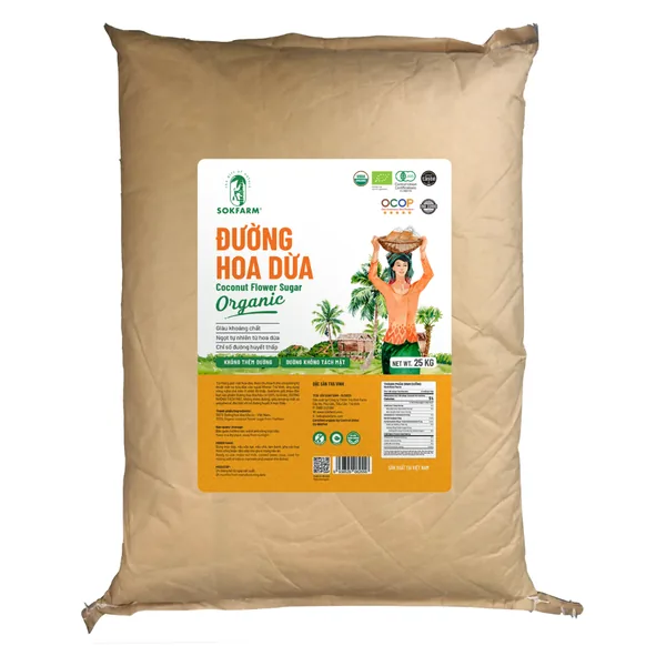 Đường hoa dừa organic nguyên liệu