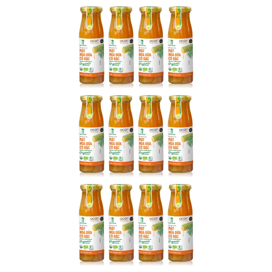 Thùng 12 chai mật hoa dừa cô đặc 250 g